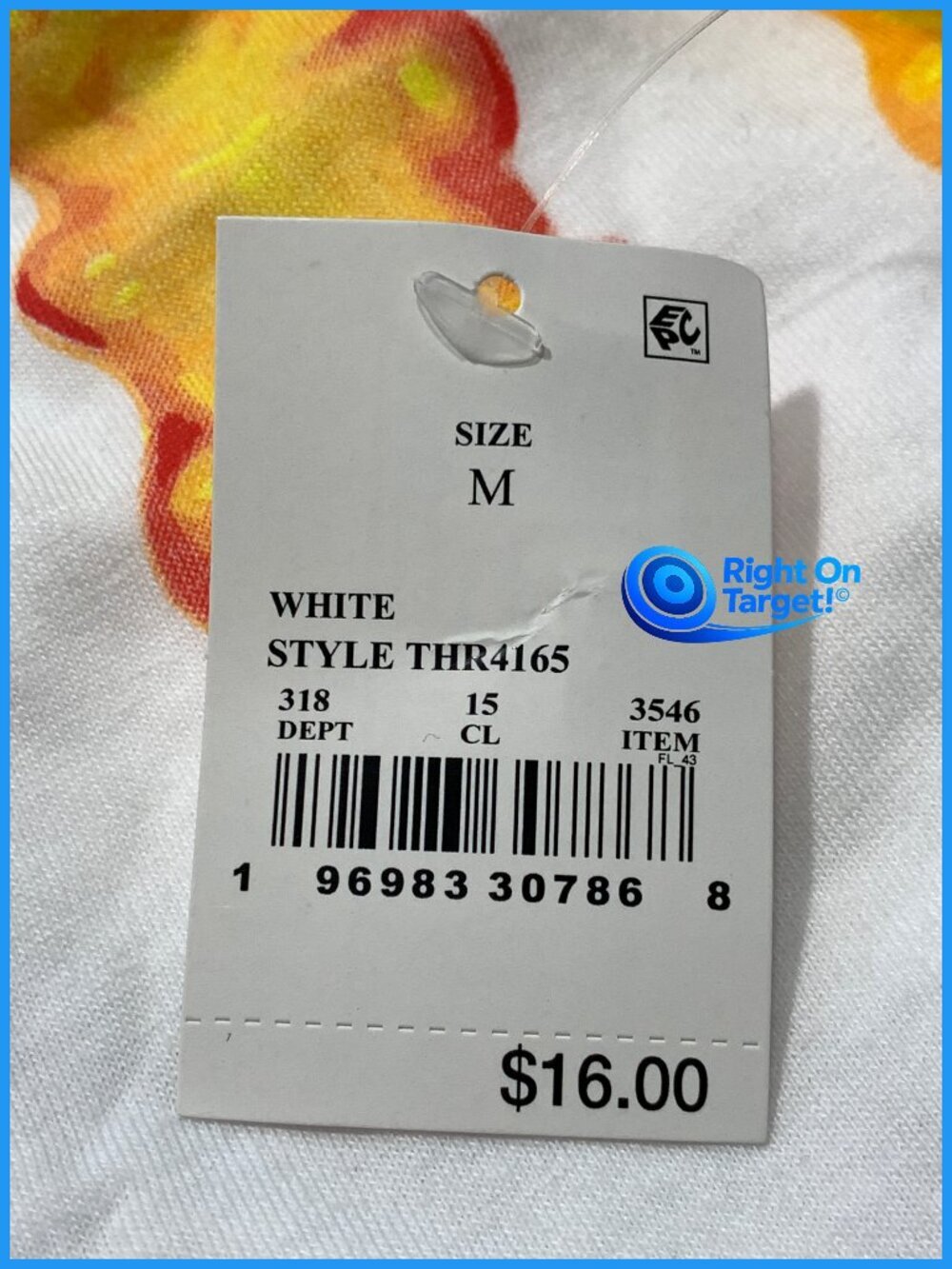 Medium - Pride Adult Gummy Bear - Be Different Tank Top - White - Picture 6 of 6